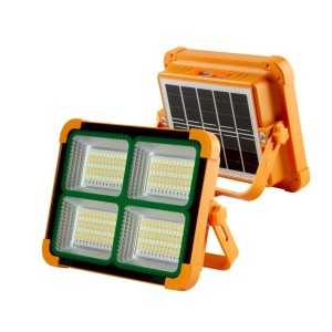 Foco LED Solar Portátil 200W con Imán, 5 Modos de Luz y Carga USB/Solar