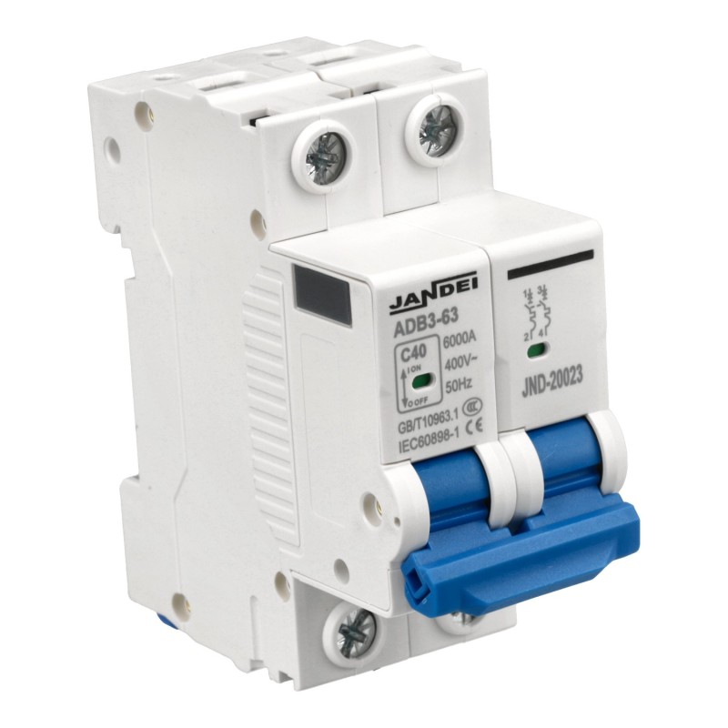 INTERRUPTOR AUTOMÁTICO MAGNETOTÉRMICO SERIE 3SB1-63 2P 63A Curva C 6kA