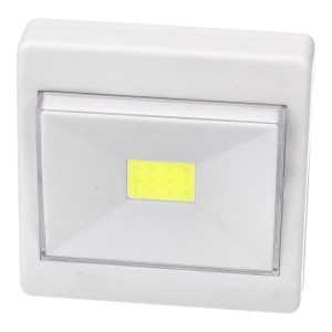 Luz nocturna LED con interruptor 1 COB 120 lm pilas 3xAAA