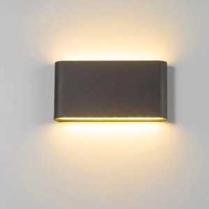 Aplique LED de pared "Palikir" exterior IP65 3000K 16W negro