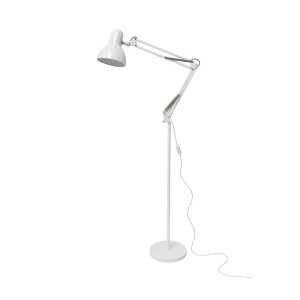 Lámpara de Pie Blanca con Brazo Articulado E27