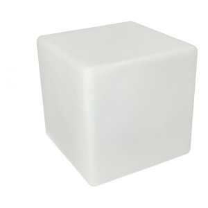 Cubo LED RGB Solar, 20x20x20cm, IP54, Recargable, con control remoto