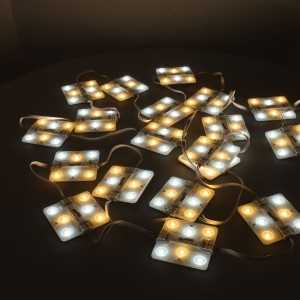 Módulo LED CCT 24V Cadena de 20 unidades 6 leds por módulo 3,6W/módulo IP68