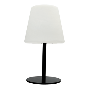 Lámpara de mesa para exteriores LED RGB, Ø16x30cm, IP54, Recargable, con control remoto