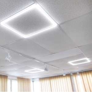 Marco luminoso led blanco frio 6000K 48W panel falso techo 60x60 2 unidades