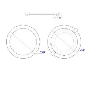 Downlight led 18W 4200ºK redondo empotrar blanco